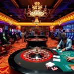 Engaged players at a luxurious casino showcasing the thrill of betting from https://g28.tech/ with vibrant slots and roulette.