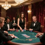 Experience high-stakes poker at https://ok365.best/ luxury casino setting with elegant atmosphere.