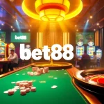Bet88 offers an exciting online gambling experience with luxurious casino tables and engaging gameplay.