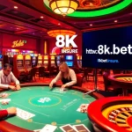 Experience excitement at https://8kbet.insure/ with a vibrant casino atmosphere showcasing poker and slots.