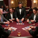 Active blackjack game at tt88.com featuring focused players and a professional dealer in a luxurious casino.