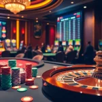 Winning big at online casino games on https://f8bet.net.in/ with luxurious gaming tables and vibrant ambiance.
