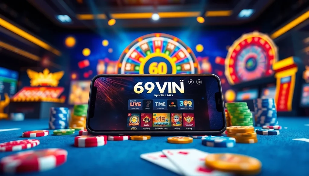 Experience the thrill of online gaming with Link 69VN mới nhất on mobile devices, featuring vibrant casino games.