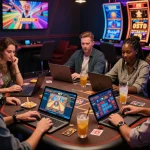 Engaging players at 789club enjoying various online casino games in a vibrant digital atmosphere.