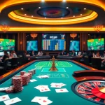 Experience the luxury of online gambling with 888VND's casino atmosphere featuring vibrant games.