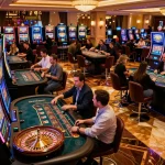 Players engaging in thrilling games at a casino showcasing hitclub gaming strategies