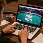 Player engaging in a live poker game at ga8888, showcasing focused gameplay and strategy notes.