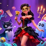Experience the vibrant excitement of RR88 with a dynamic illustration of games and prizes in a casino setting.
