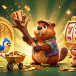 B52Club’s 3D cartoon scene captures a beaver, bird, and squirrel amidst a flurry of coins, slots, and treasure.
