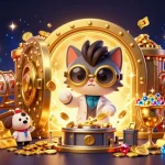 Experience thrilling nổ hũ gameplay with golden treasures, exciting characters, and vivid casino elements.