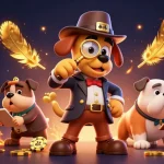 Join the excitement at xin88 with a detective and his companion uncovering treasures in a vibrant casino setting.