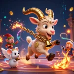 Experience the thrill of kjcpro with a festive casino scene featuring Krampus and playful characters amidst golden casino elements.