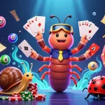 Experience exciting gaming with Sunwin's vibrant lottery themed illustration featuring dynamic characters.