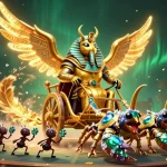Play thrilling games at QS88 featuring a golden beetle and dynamic casino elements.