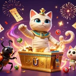 Experience the excitement with rokok 88 in a dynamic casino scene featuring colorful lottery elements.