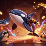 Experience thrilling gameplay at Sunwin with an orca whale, stingray, and otters amidst gold coins.